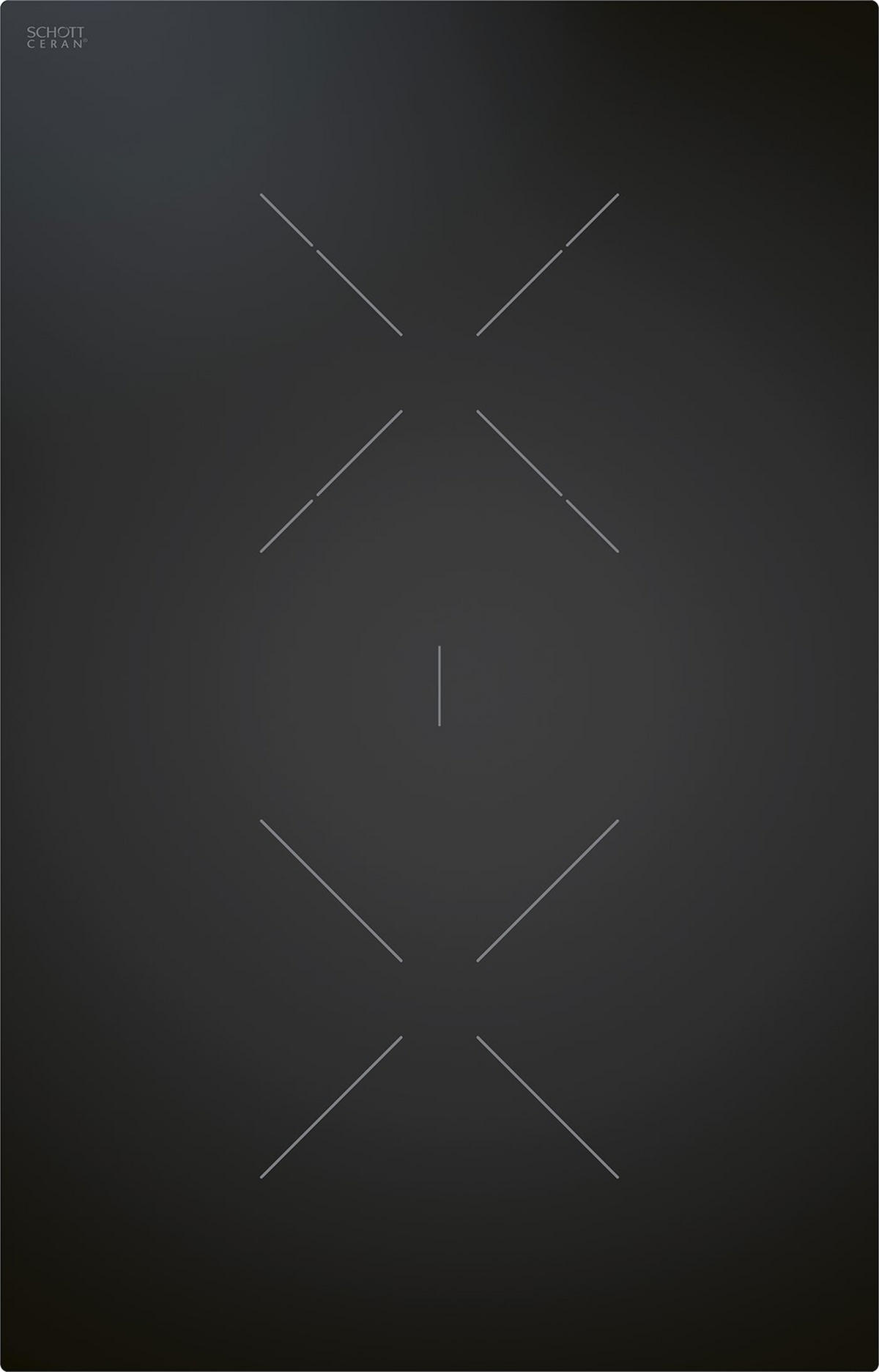 GLASKERAMIKKOCHFELD CKCB  - Schwarz, Basics, Glas (32,7/51,5/7,5cm) - Bora