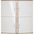 HIGHBOARD geschroppt, sägerau Creme, Eichefarben - Eichefarben/Silberfarben, Design, Glas/Holz (139/147/51cm) - XORA