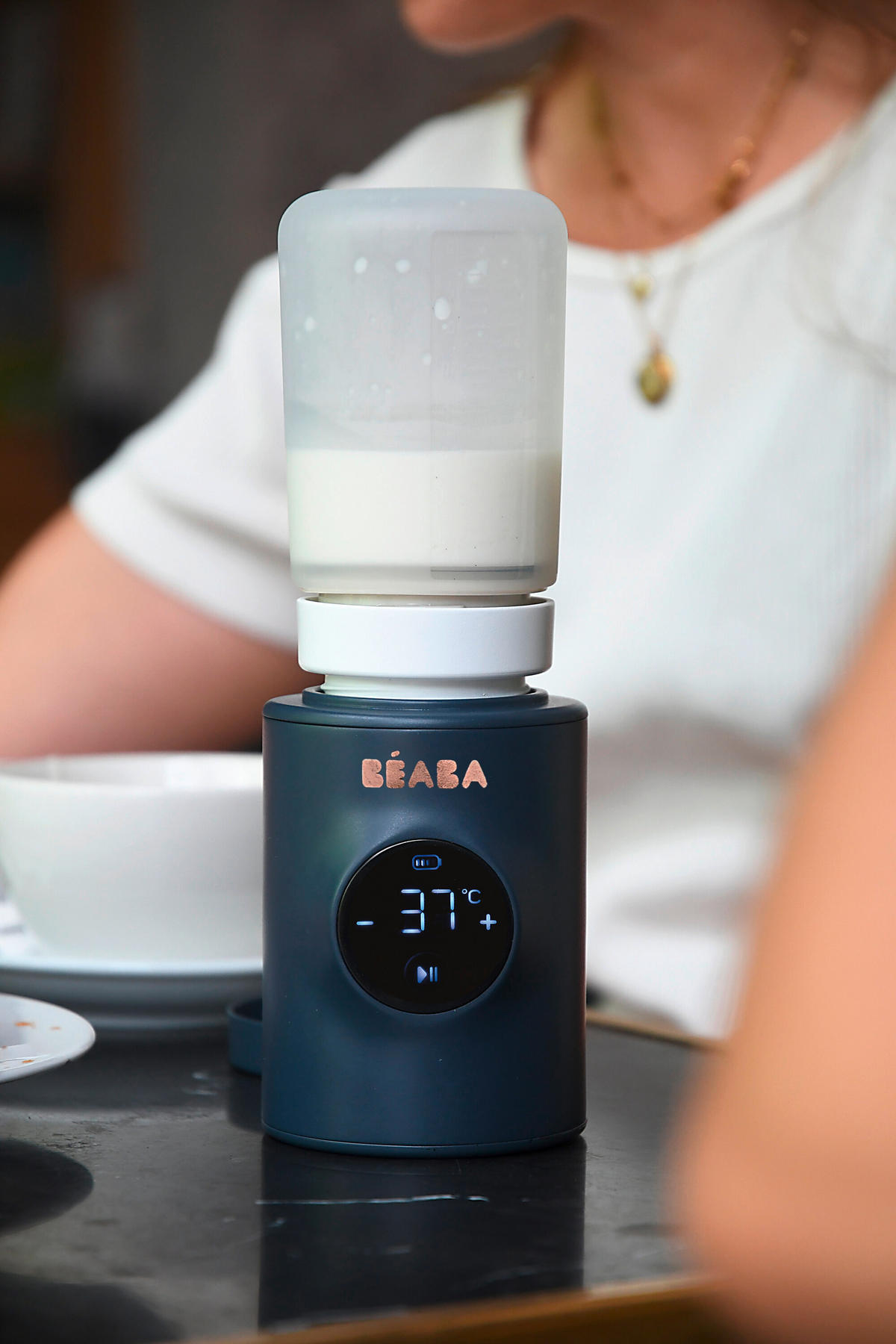 BABYKOSTWÄRMER Milk nomad  - Dunkelblau, Basics, Kunststoff/Metall (8,2/11,2/8,2cm) - Beaba