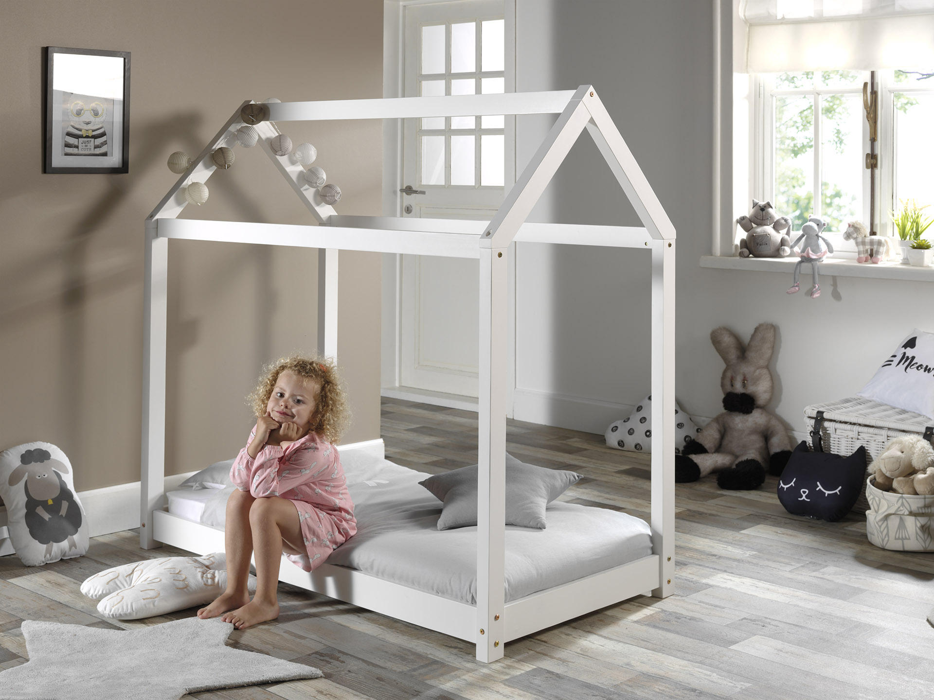 HAUSBETT Lattenrost 70/140 cm  - Weiß, MODERN, Holz (70/140cm) - MID.YOU