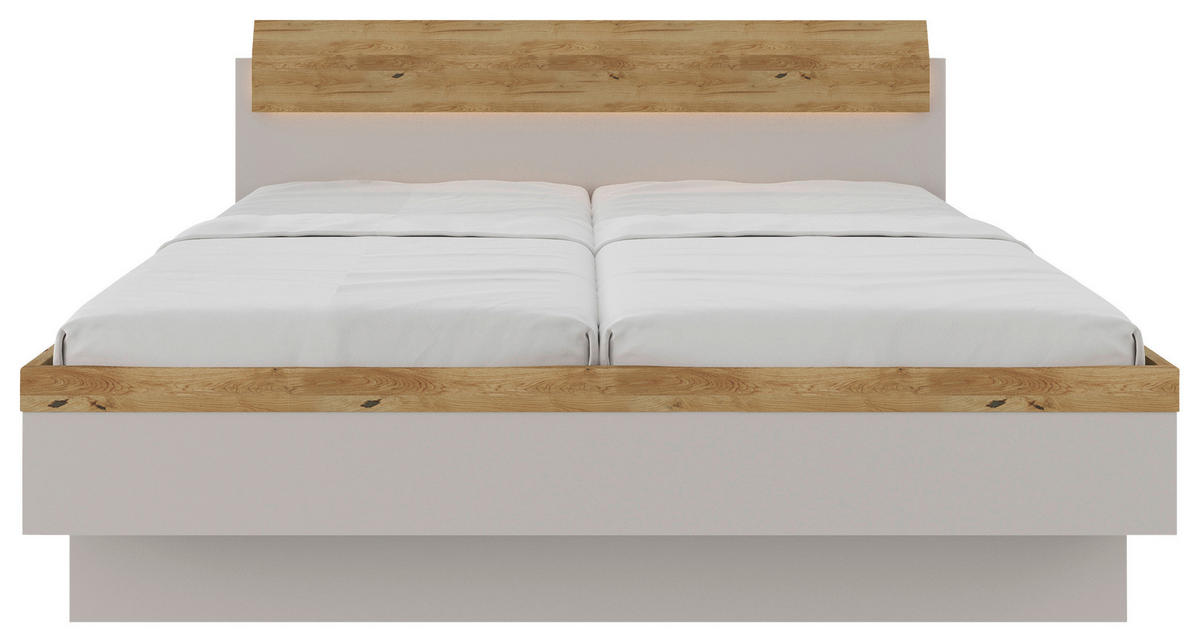 POSTEĽ, 180/200 cm, farba duba, svetlosivá - farba duba/svetlosivá, Modern, drevo/kompozitné drevo (180/200cm) - Dieter Knoll