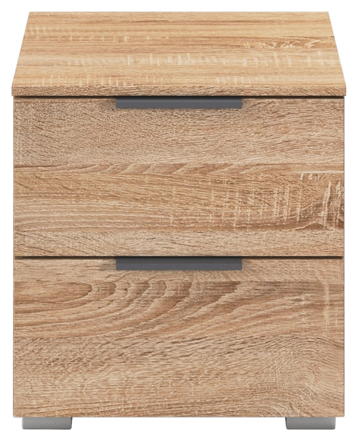 NACHTKÄSTCHEN in Sonoma Eiche  - Alufarben/Grau, MODERN, Holzwerkstoff (40/42/42cm) - Rauch Möbel