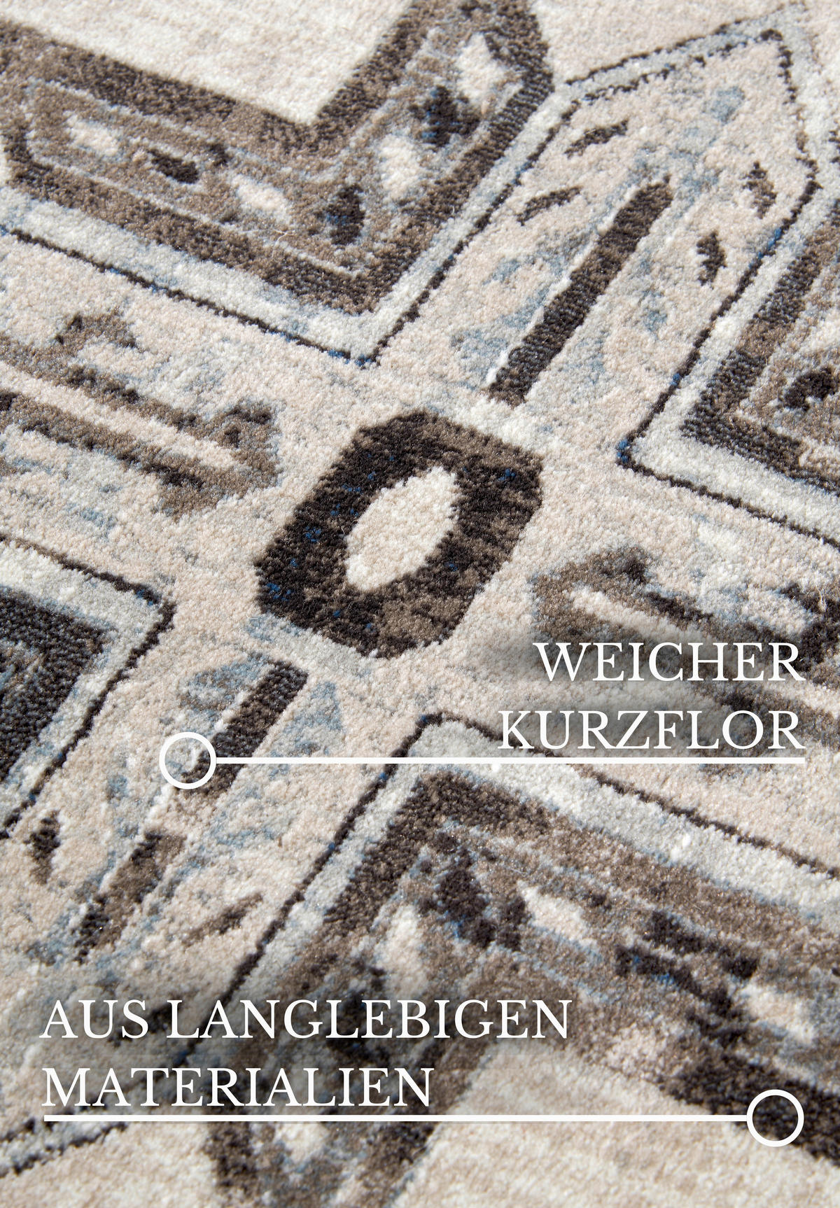 FLACHWEBETEPPICH 200/280 cm Kollektion 1869 Braun, Creme  - Creme/Braun, Design, Kunststoff/Textil (200/280cm) - Villeroy & Boch