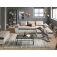 ECKSOFA  in Flachgewebe Weiß, Beige  271/175 cm  - Beige/Weiß, Design, Kunststoff/Textil (271/175cm) - Xora