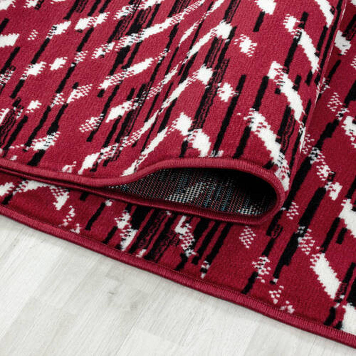 WEBTEPPICH 140/200 cm Base Red Rot  - Rot, Design, Textil (140/200cm)
