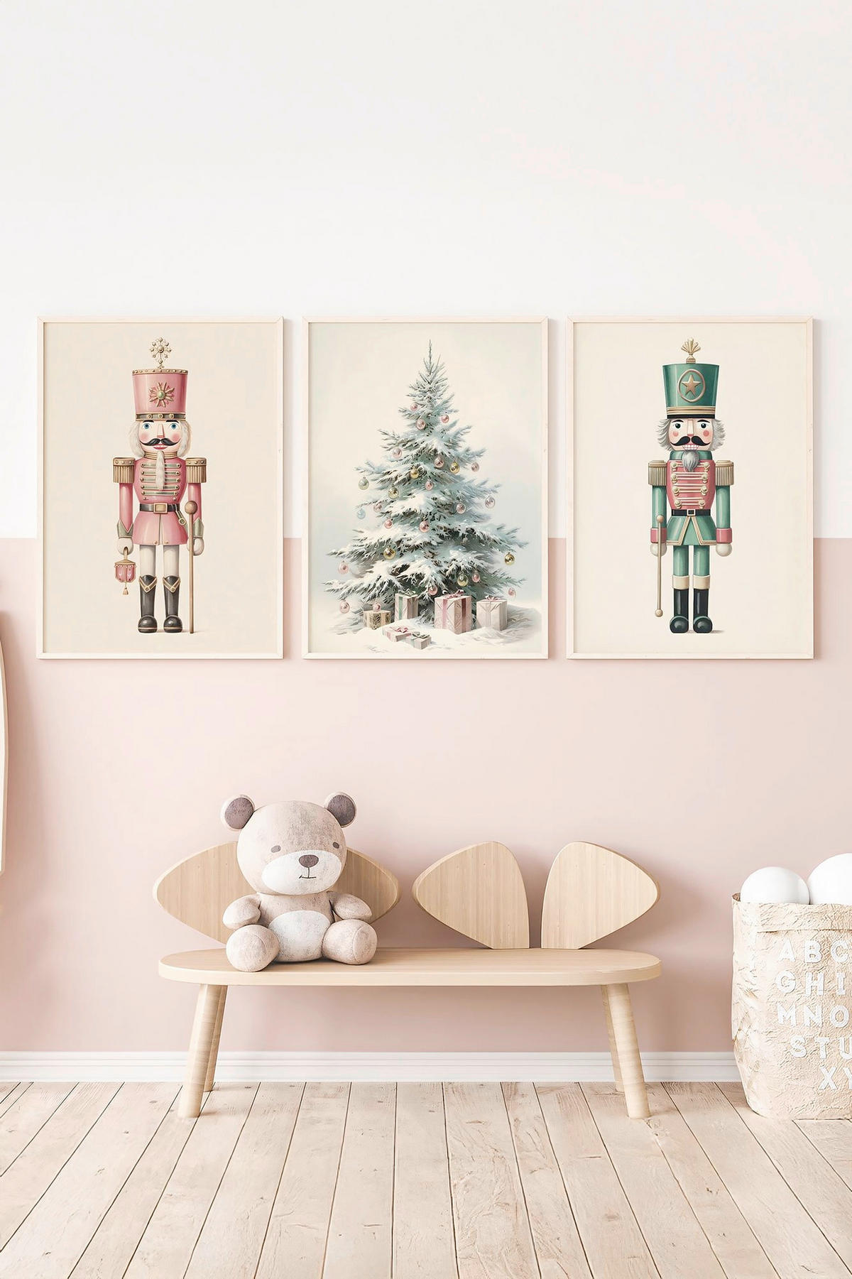 BILDERSET Multicolor 33/48 cm  - Multicolor, Basics, Holz (33/48cm) - X-Mas
