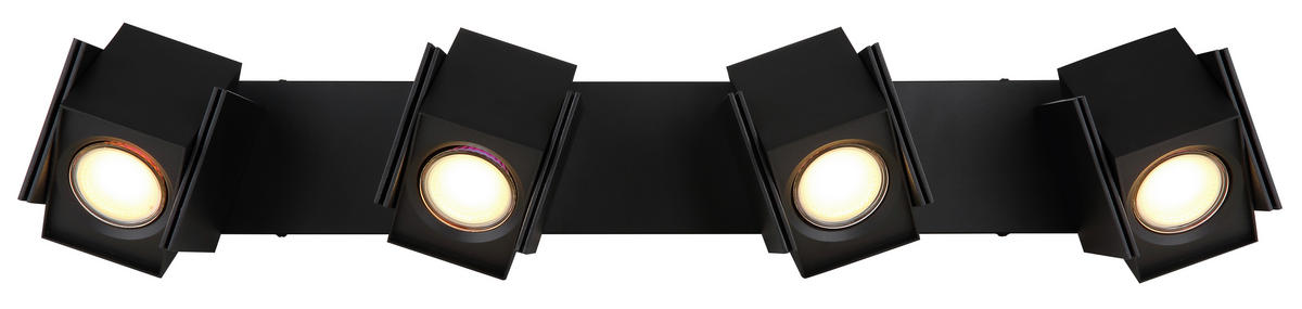 BODOVÉ SVÍTIDLO, 5 W/GU10, 61.2/8.4/15.7 cm - černá, Design, kov (61.2/8.4/15.7cm) - Globo