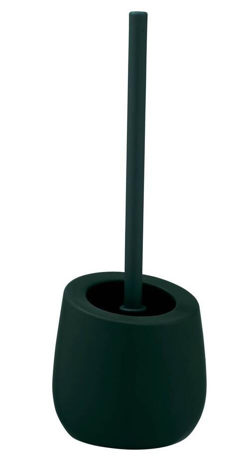WC-BÜRSTENGARNITUR in Keramik  Kunststoff   - Dunkelgrün/Schwarz, Basics, Keramik/Kunststoff (13,5/38/13,5cm) - Wenko