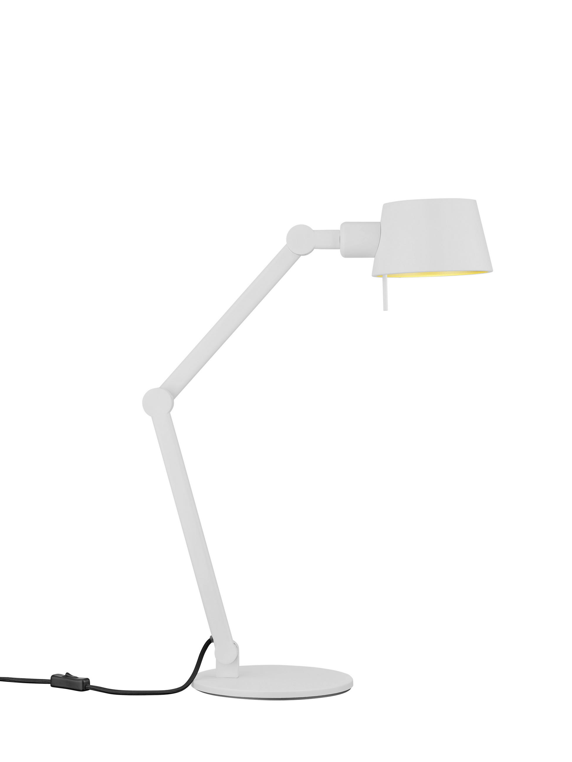 TISCHLEUCHTE   - Weiß, Basics, Metall (39-93cm) - Hell