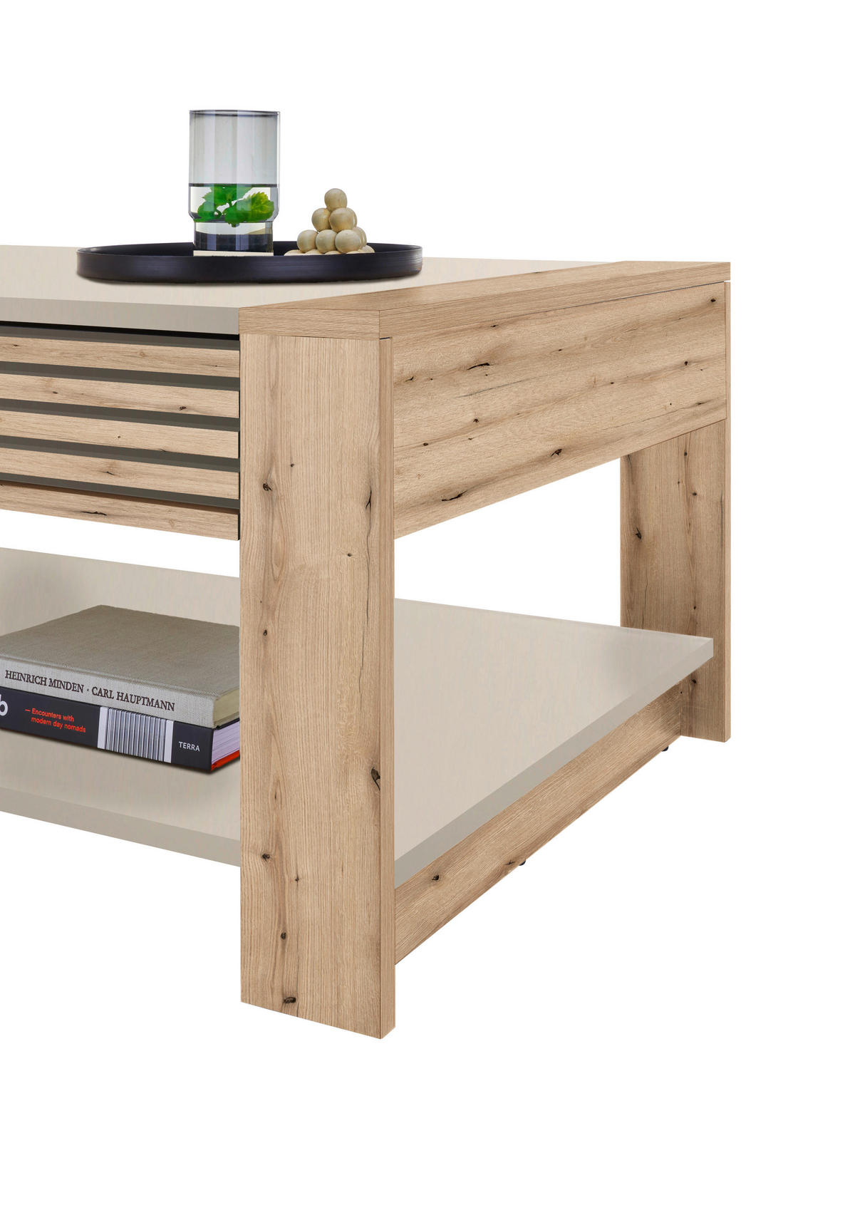KONFERENČNÍ STOLEK, barvy dubu, kašmírová, kompozitní dřevo, 108/42/60 cm - barvy dubu/kašmírová, Design, kompozitní dřevo (108/42/60cm) - MID.YOU
