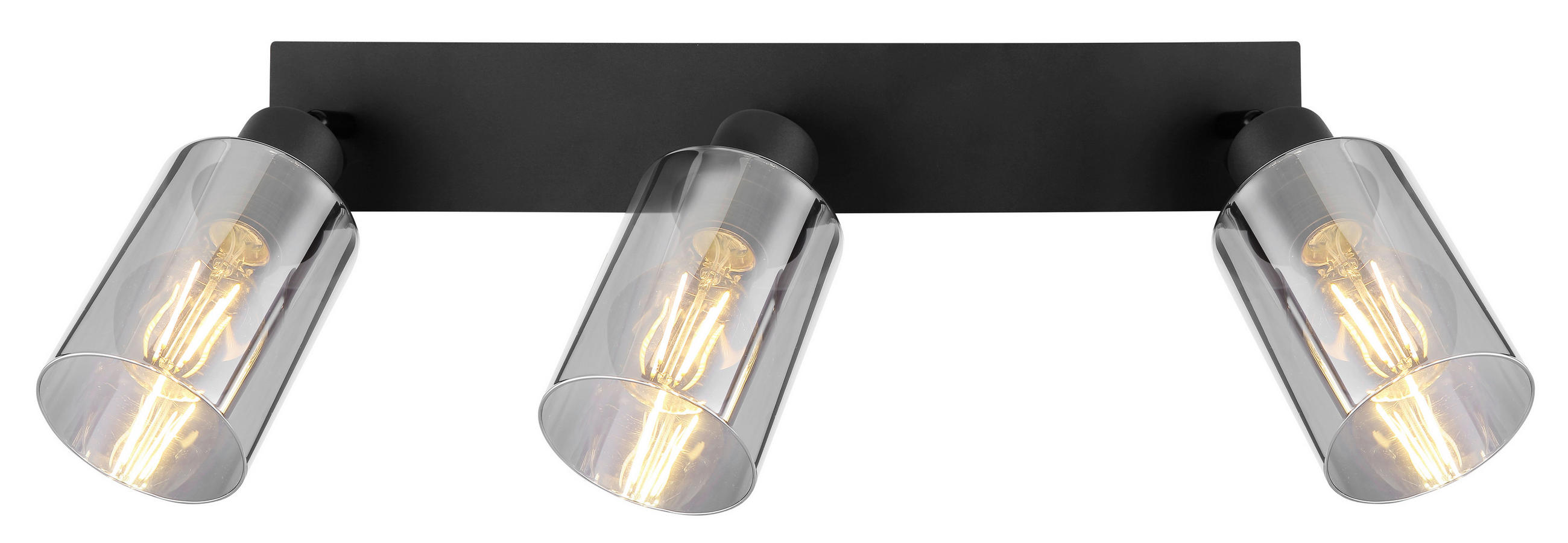 REFLEKTOR  Hadera   47/9/21,5 cm          - črna, Basics, kovina/steklo (47/9/21,5cm)