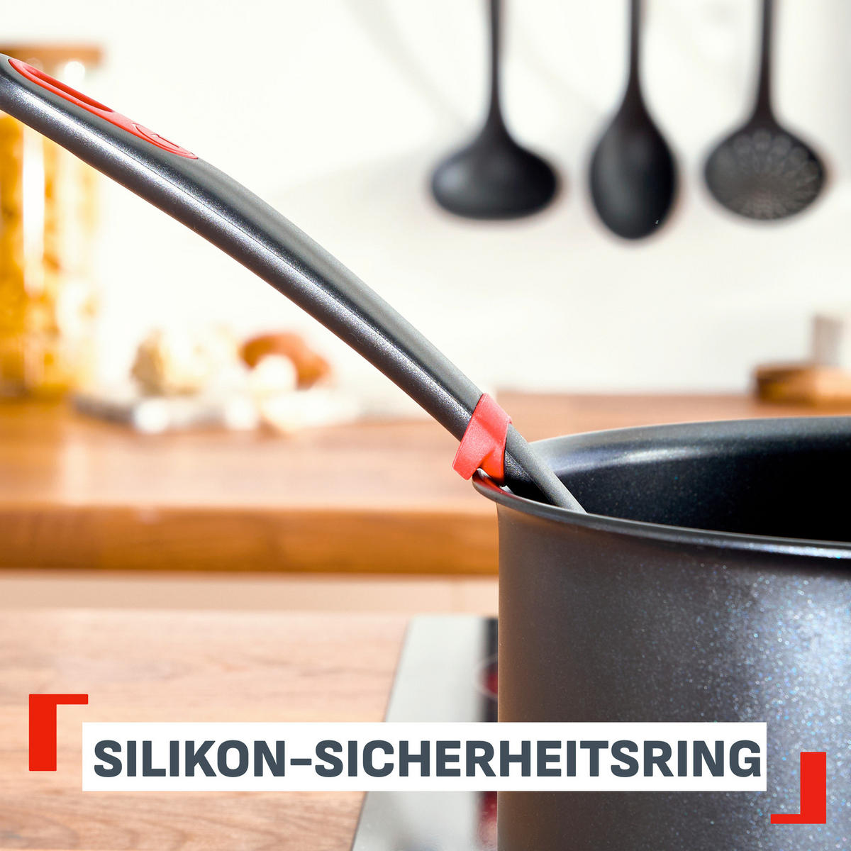 RÜHRLÖFFEL Ingenio  - Schwarz, Basics, Kunststoff (35,4/8/6cm) - Tefal