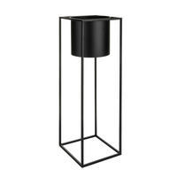 PFLANZENTOPF   - Schwarz, Trend, Metall (25/80/25cm) - Ambia Home