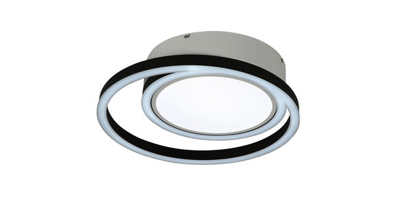 LED-DECKENLEUCHTE 50.5/10,5 cm - Schwarz/Weiß, Design, Kunststoff/Metall (50.5/10,5cm) - Ambiente