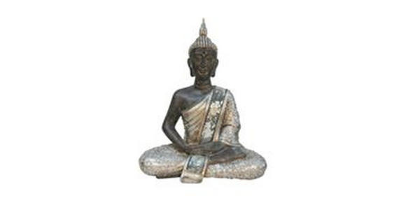 BUDDHA 15/21,5/9 cm  - Multicolor, LIFESTYLE, Kunststoff (15/21,5/9cm) - Ambia Home