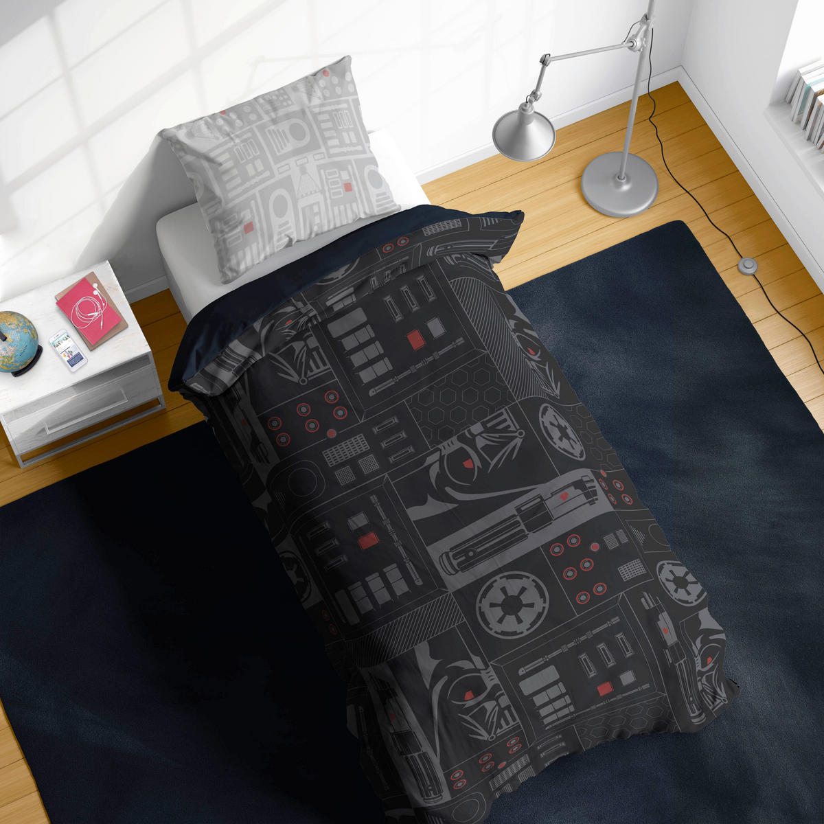 KINDERBETTWÄSCHE Star Wars Classic Dark Side Vader 200/137 cm  - Schwarz, Basics, Textil (200/137cm)