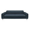 3-SITZER-SOFA  in Echtleder Blau   - Blau/Anthrazit, Design, Leder/Metall (230/70/109cm) - Johann Jakob
