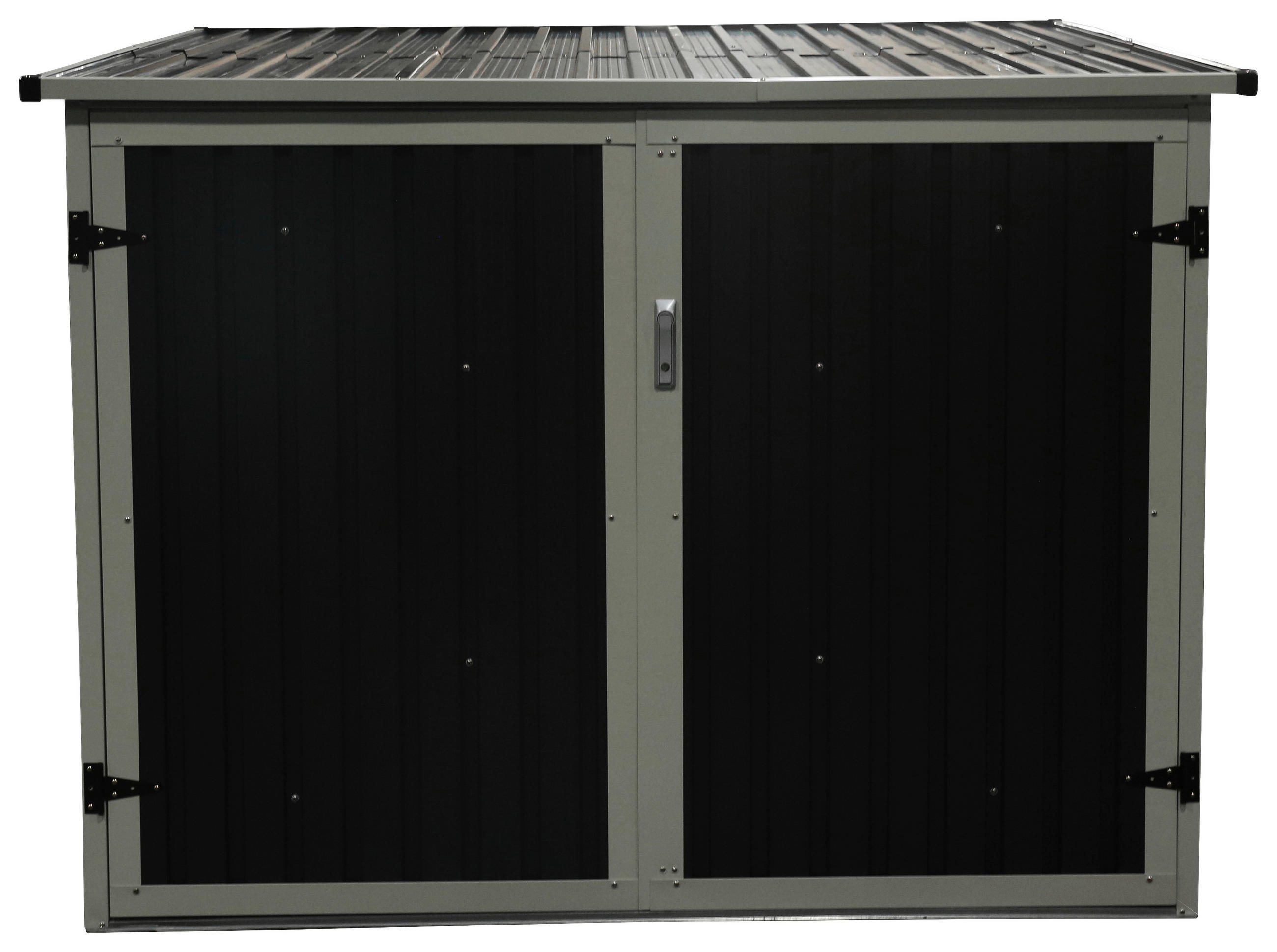 FAHRRADGARAGE 203/158/200 cm  - Anthrazit, Basics, Metall (203/158/200cm)