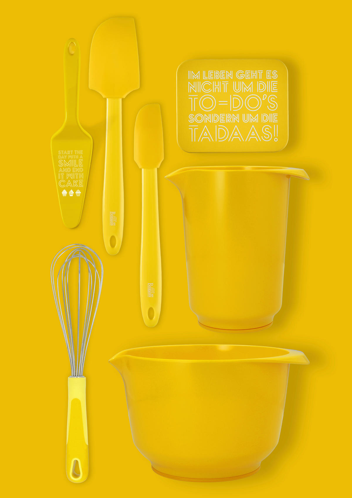 MÍSA NA MÍCHÁNÍ, plast,  - žlutá, Basics, plast (1,0l) - Birkmann
