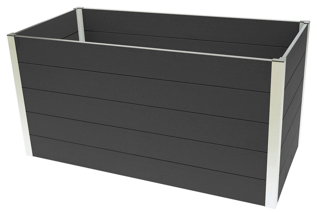 VYVÝŠENÝ ZÁHON   - antracitová, Konvenční, kov (160/70/75cm) - Prestige Home