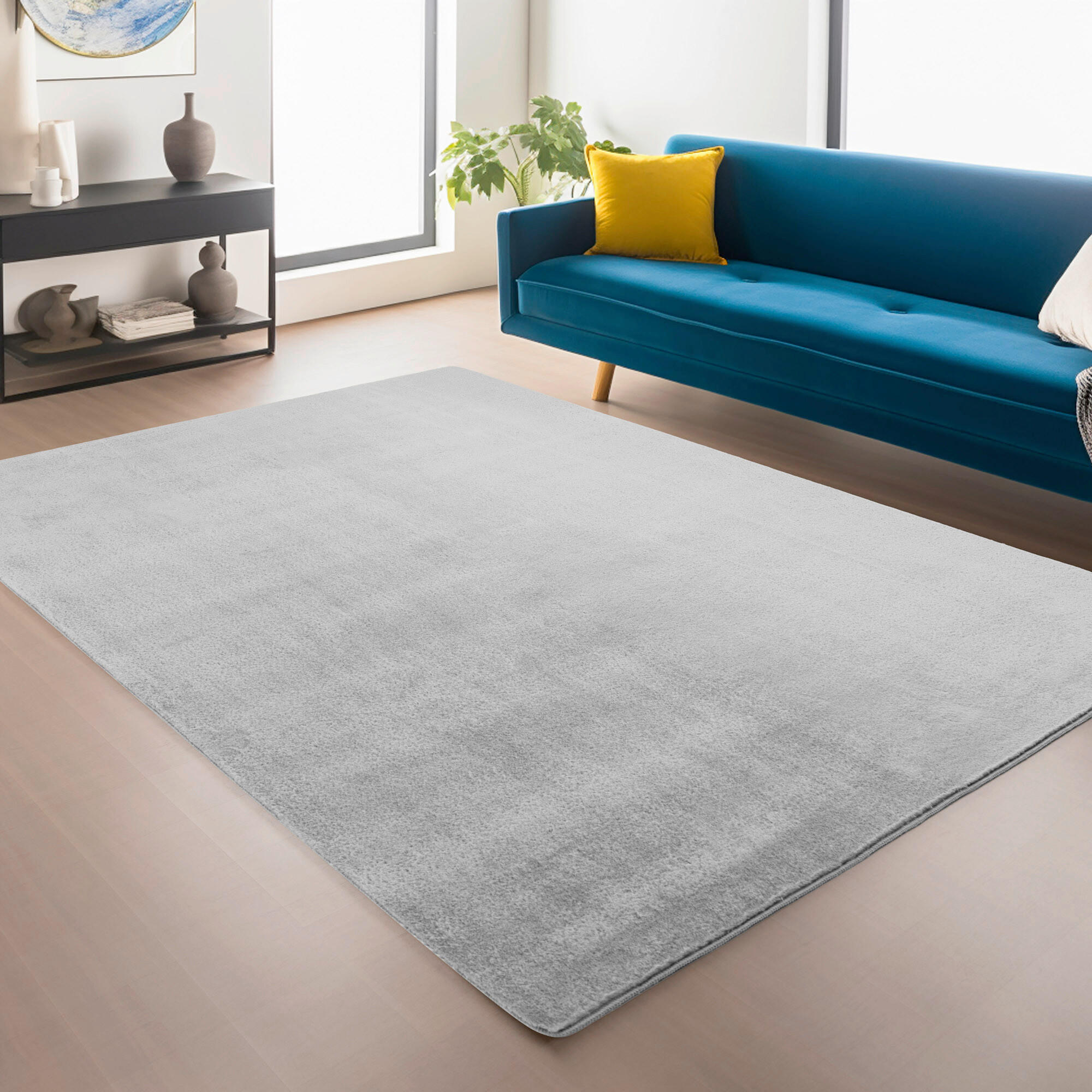 WEBTEPPICH 60/100 cm Joy Silberfarben  - Silberfarben, Design, Textil (60/100cm)
