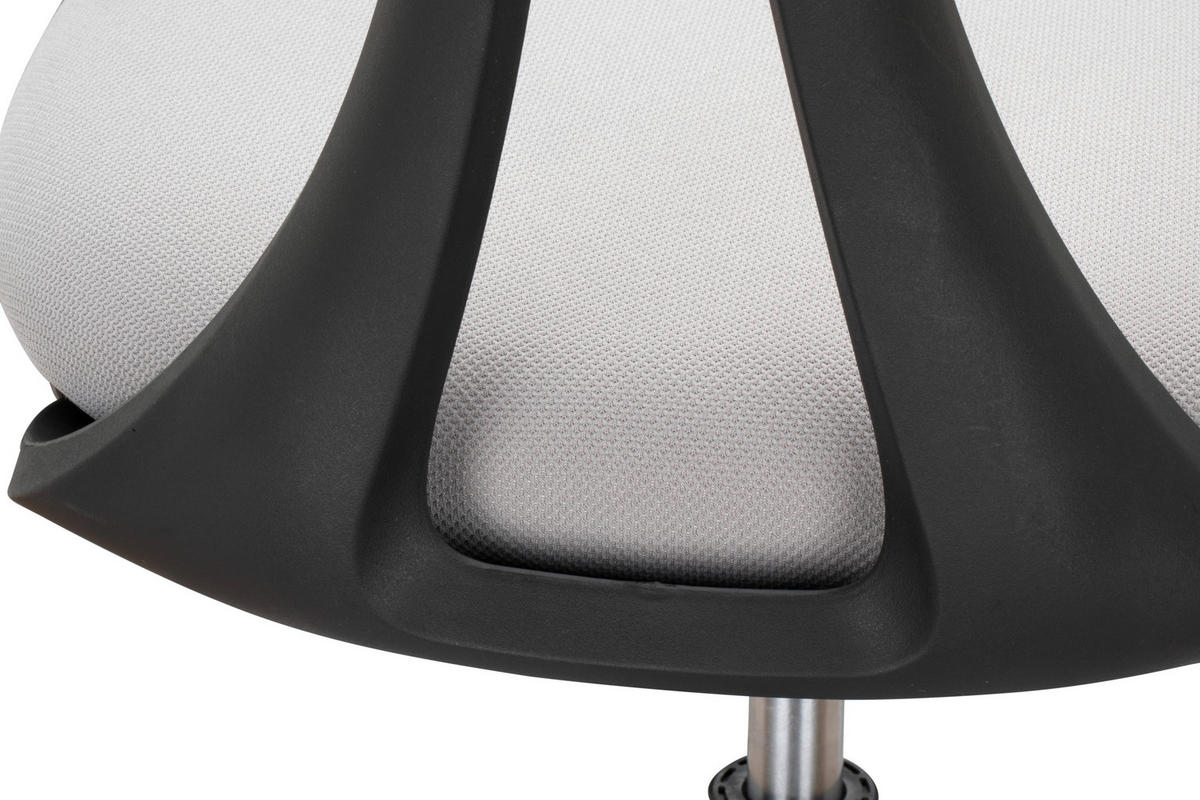 JUGENDDREHSTUHL  in Webstoff Grau, Schwarz  - Schwarz/Grau, MODERN, Kunststoff/Textil (51/74,5-84/51cm) - MID.YOU