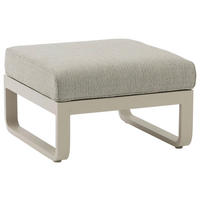 LOUNGEHOCKER 68/43,5/70 cm Aluminium  - Mokka, Design, Textil/Metall (68/43,5/70cm) - Zebra 