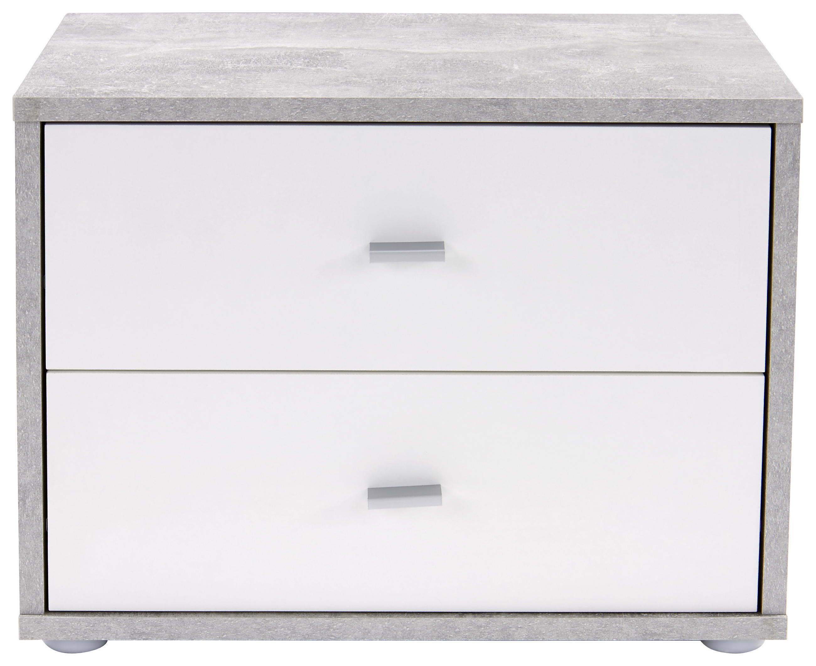 NACHTSCHRANK 50/38,1/35,2 cm  - Chromfarben/Hellgrau, KONVENTIONELL, Holzwerkstoff/Kunststoff (50/38,1/35,2cm)