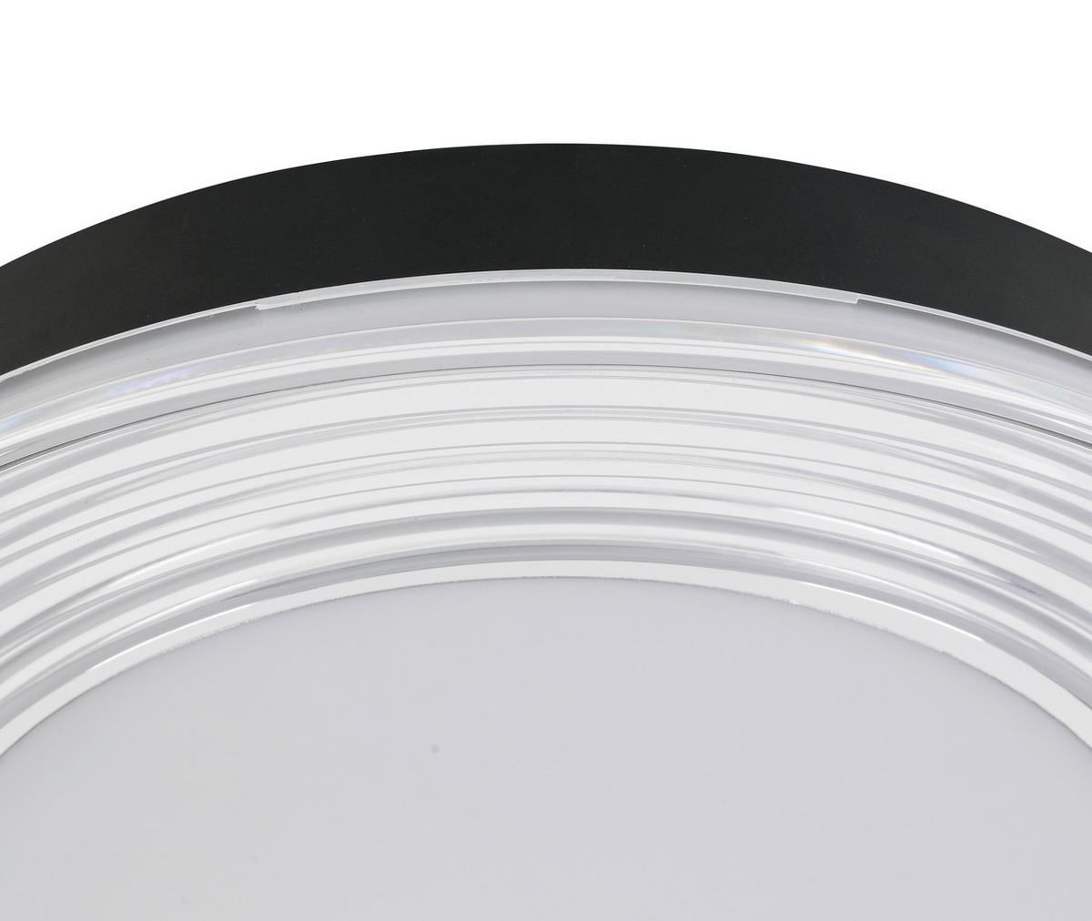 PLAFONIERĂ CU LED - alb/culoare crom, Basics, plastic/metal (48/6,5cm) - Novel