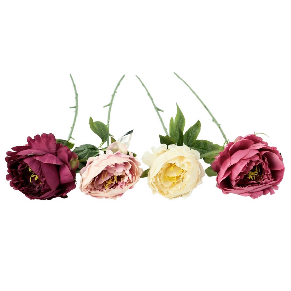 CVIJET UMJETNI  - pink/bijela, Basics, plastika (12/12/68cm)