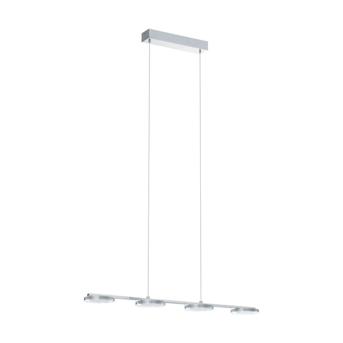 HÄNGLAMPA Cartama 77,5/11,5/110 cm  - klar/kromfärg, Design, metall/plast (77,5/11,5/110cm) - Eglo
