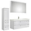 BADEZIMMER 4-teilig  in  - Chromfarben/Weiß Hochglanz, KONVENTIONELL, Glas/Holzwerkstoff (153cm) - Pelipal