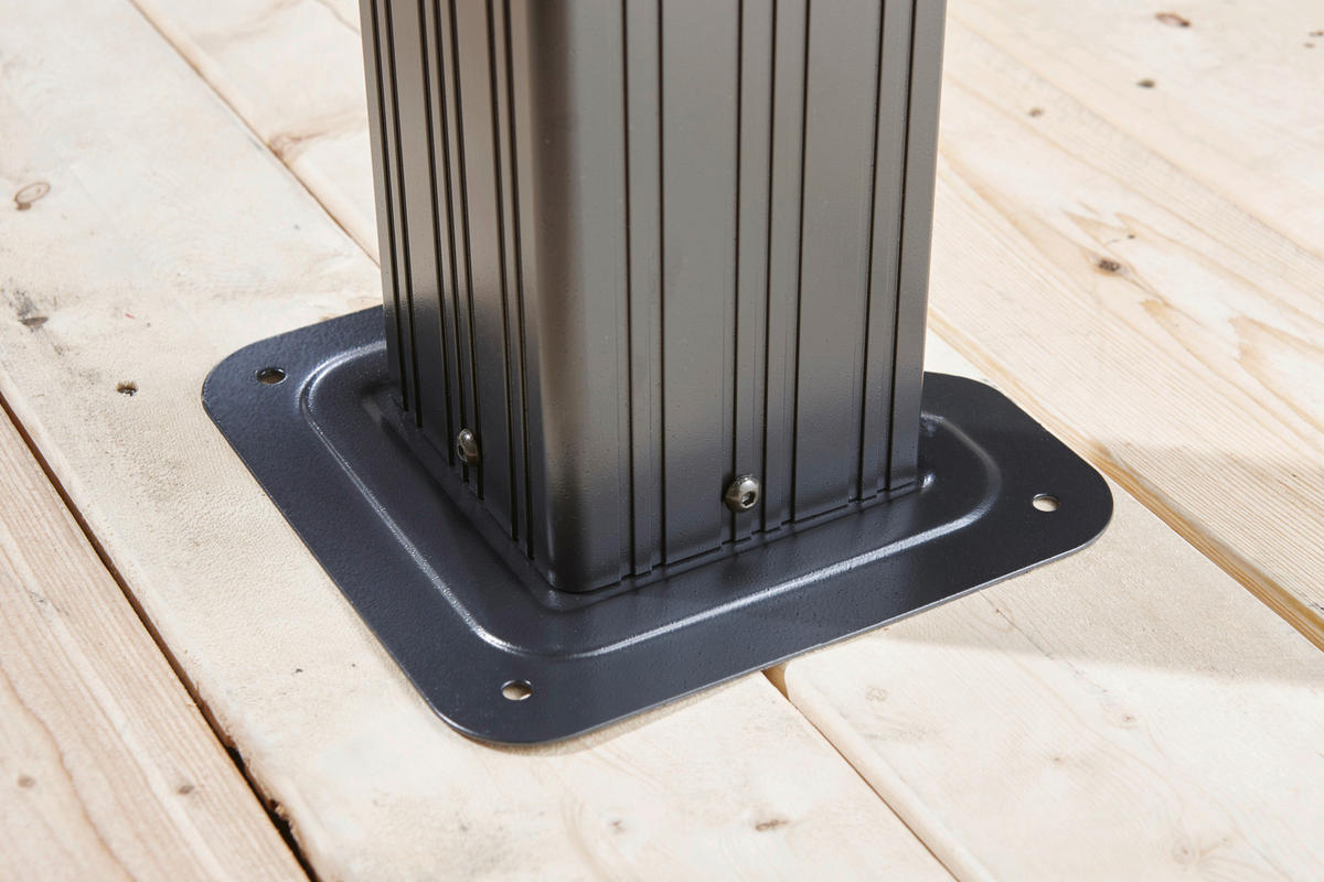 PAVILLON 598/307/363 cm Aluminium  - Anthrazit, Basics, Metall (598/307/363cm)