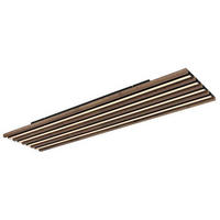 STROPNA LED-SVETILKA  HAYDEN //2700-6500 K/230 V/ - črna/bela, Natur, kovina/umetna masa (120/30/6cm) - Globo