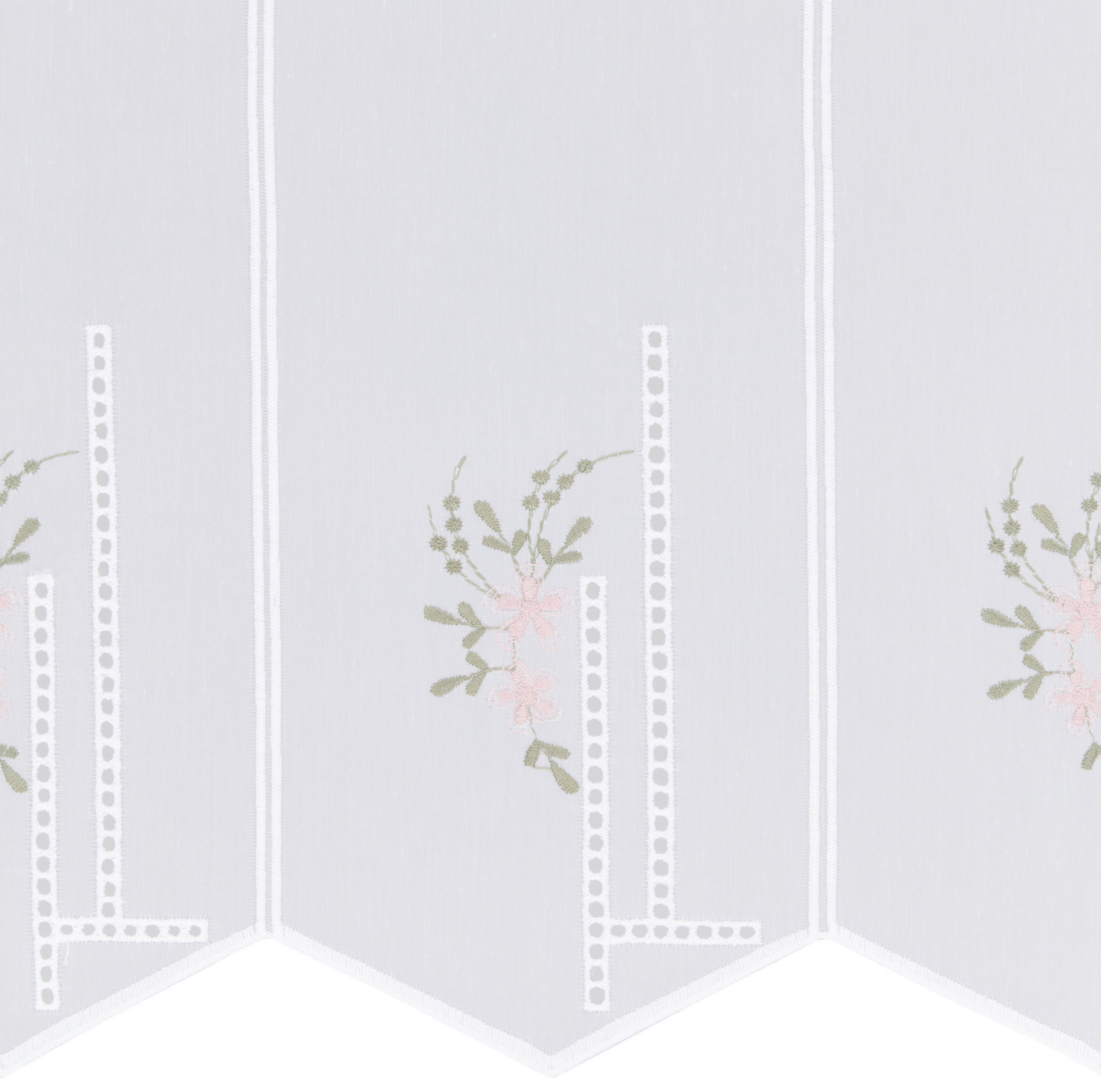 PERDEA SCURTĂ  - roz aprins/alb, Lifestyle, textil (45cm) - Esposa
