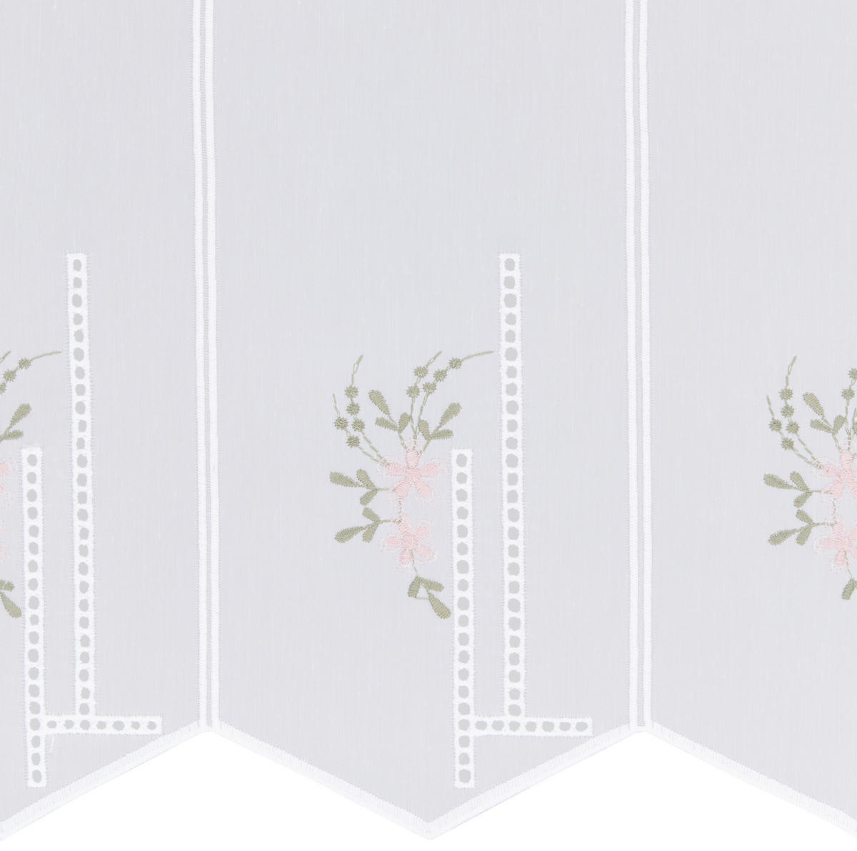 PERDEA SCURTĂ  - roz aprins/alb, Lifestyle, textil (45cm) - Esposa