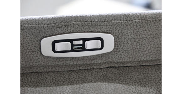 CHEFSESSEL Webstoff Grau, Alufarben  - Alufarben/Grau, Design, Textil/Metall (78/115-122/81cm) - Novel