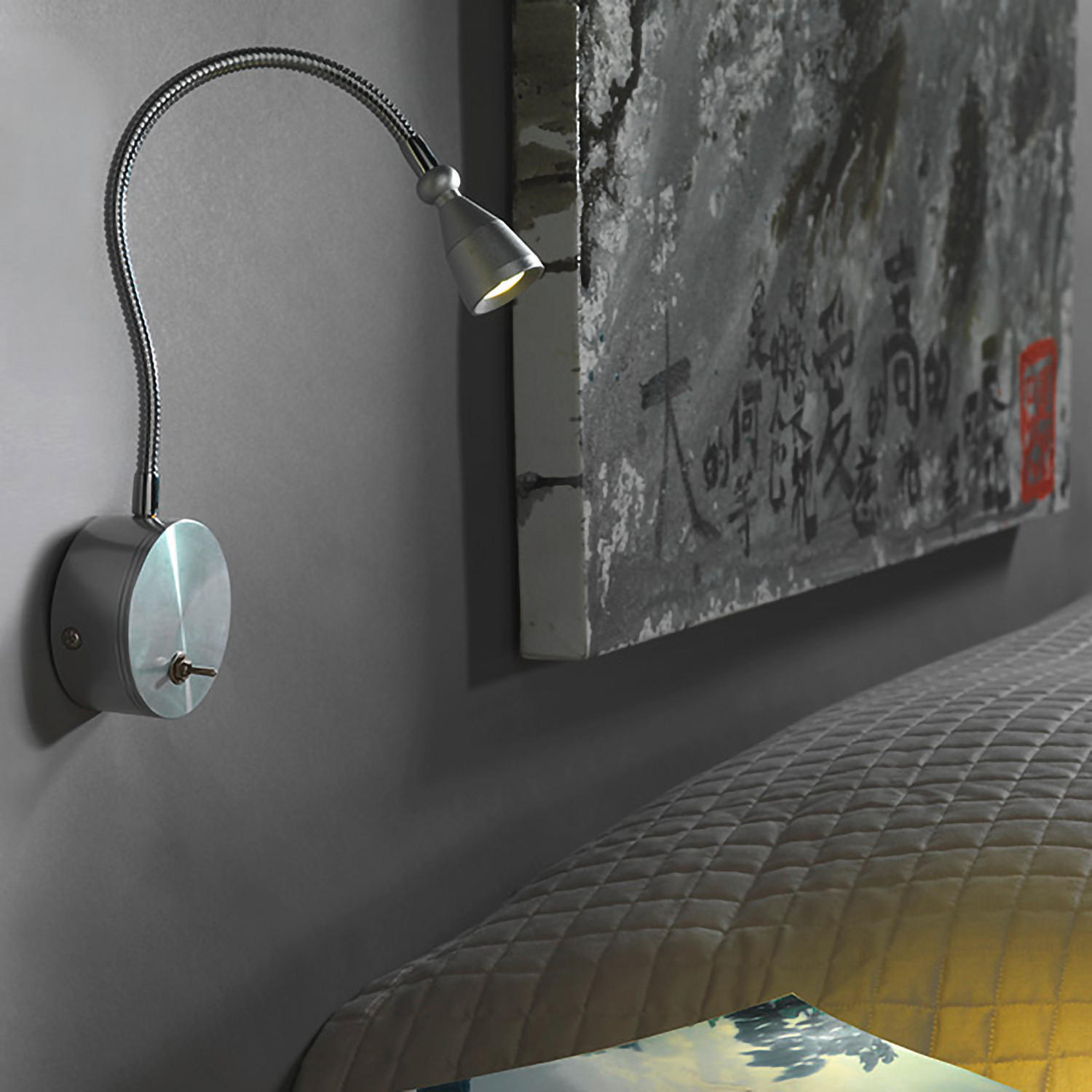 LED-WANDLEUCHTE 7/7/40 cm   - Silberfarben, Basics, Metall (7/7/40cm)