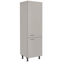 GERÄTEUMBAUSCHRANK 60/216,6/58 cm  Grau  - Edelstahlfarben/Grau, Modern, Holzwerkstoff/Metall (60/216,6/58cm) - Nobilia