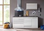 Küchenblock in Weiß   Weiß E-Geräte, Spüle, Geschirrspüler  - Weiß, MODERN (120/200cm) - Carryhome