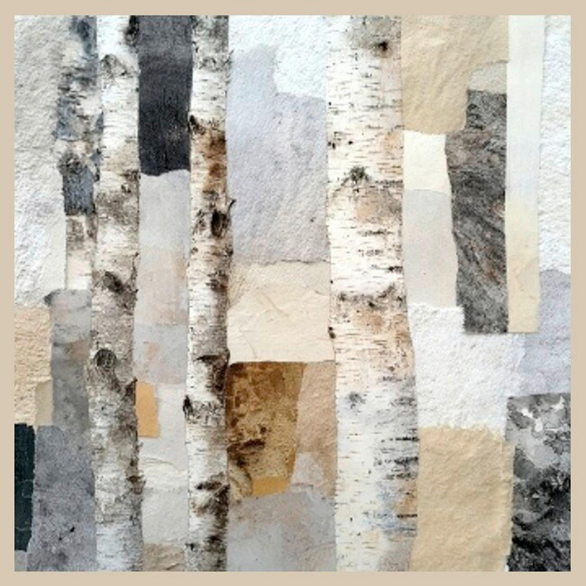 LEINWANDBILD Abstraktes 55/55 cm  - Multicolor, Basics, Holz/Papier (55/55cm) - Euroart