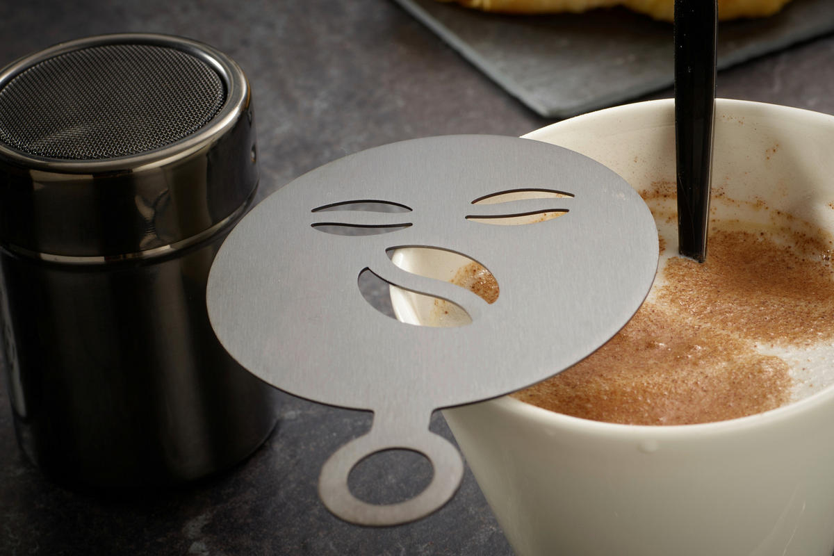 KAFFEESET 23-teilig  - Schwarz, Design, Metall (10,5cm) - Echtwerk