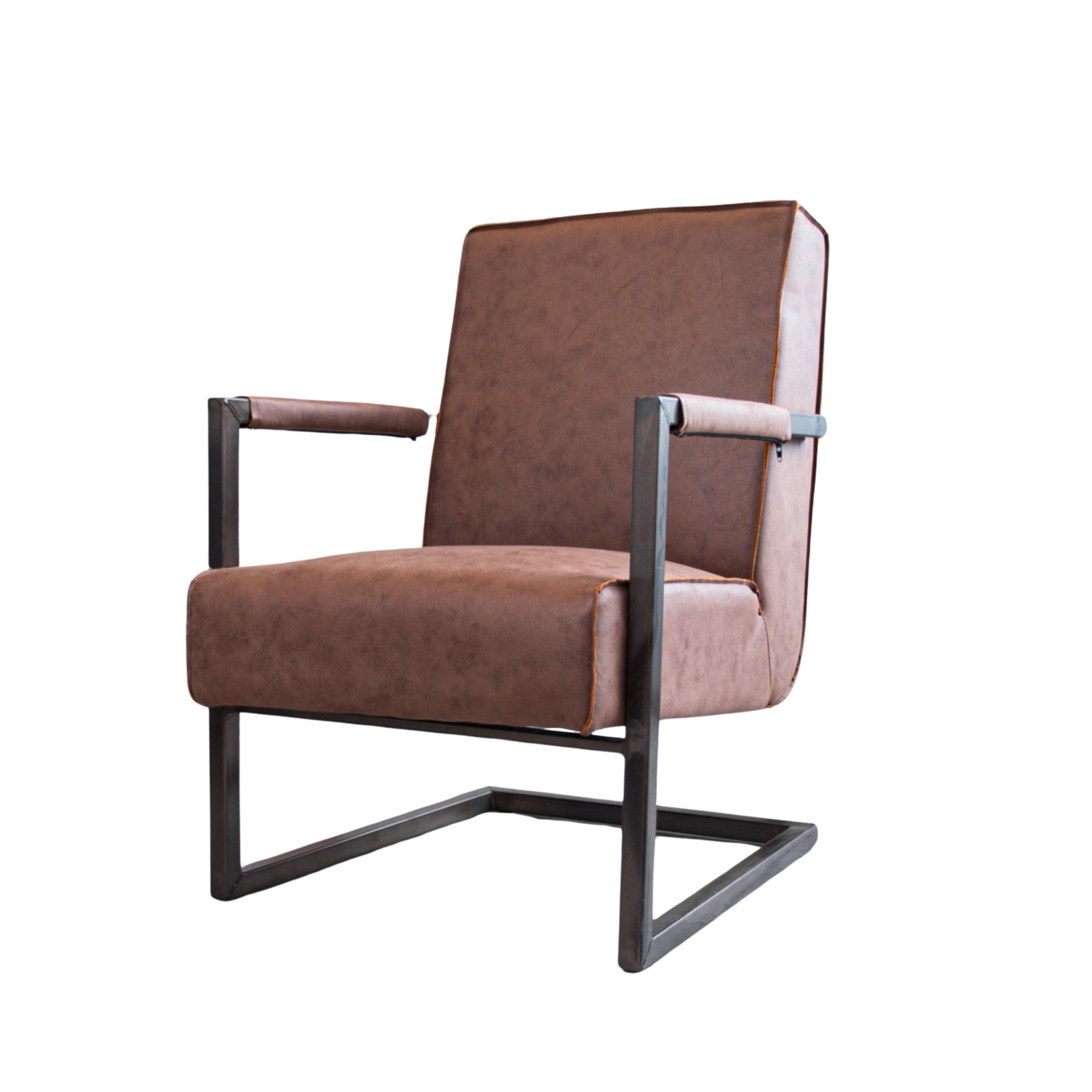 SESSEL in Mikrofaser Taupe  - Taupe/Schwarz, MODERN, Textil/Metall (62/84/70cm) - MID.YOU