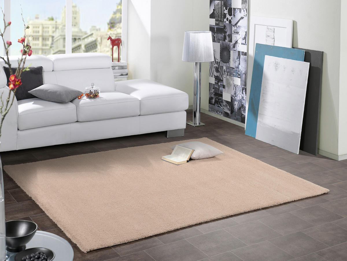 WEBTEPPICH 120/170 cm Sunshine Beige  - Beige, Basics, Textil (120/170cm) - Novel