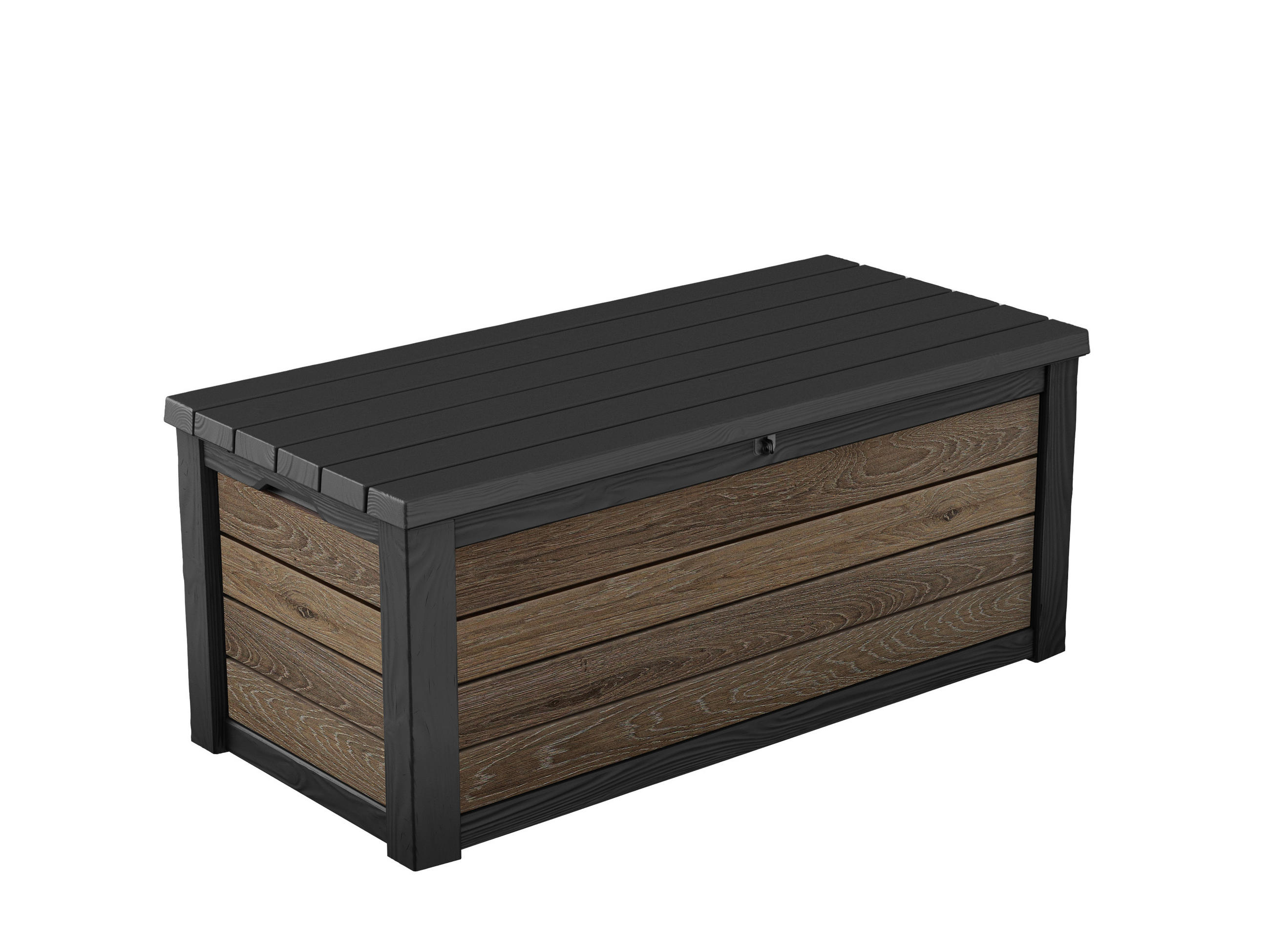 Gardenson Kissenbox Anthrazit, Braun 72x64x155 cm