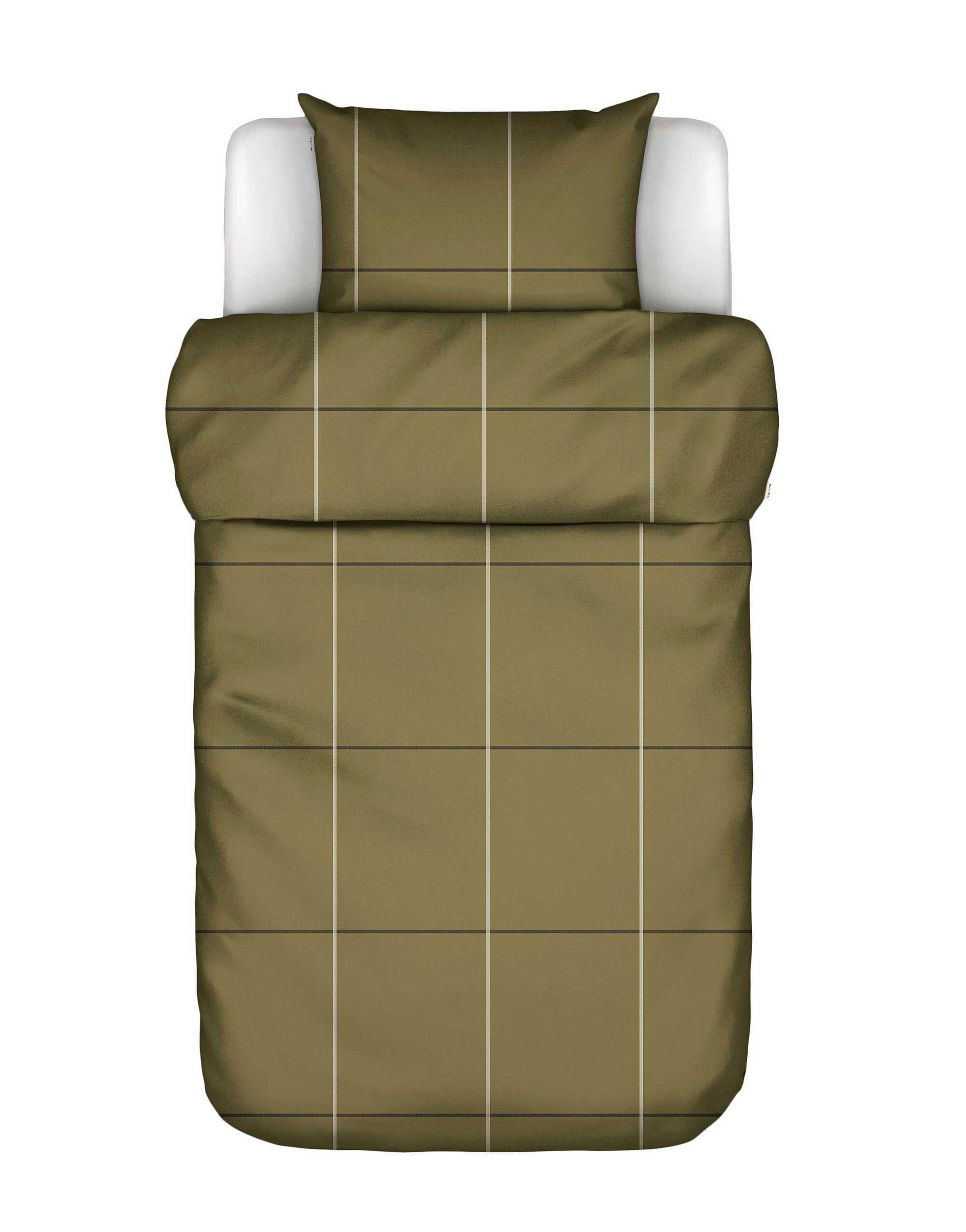 BETTWÄSCHE 2-teilig Suvie Perkal 135/200 cm  - Grün, KONVENTIONELL, Textil (135/200cm) - Marc O'Polo