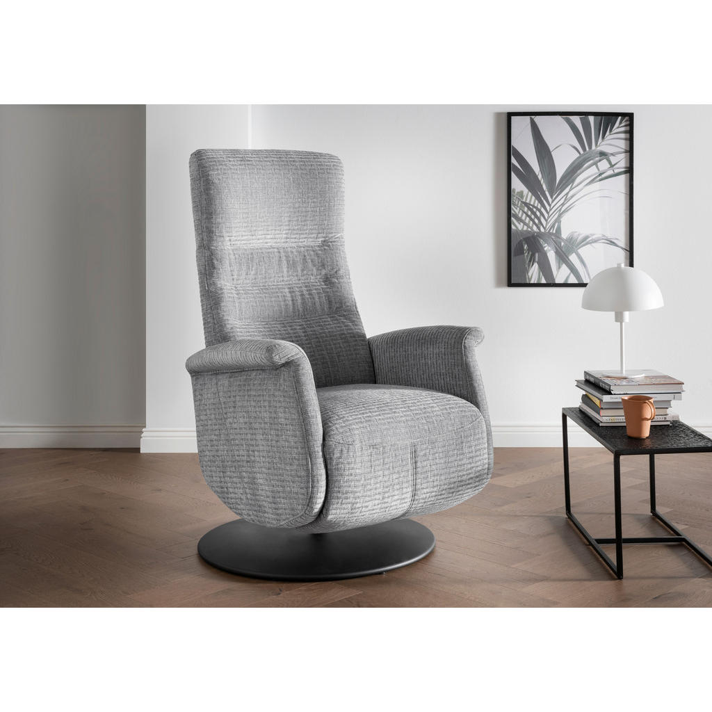 Thumbnail - Livetastic Relaxsessel, Grau, Textil, Uni, 72x118x85-165 cm, Made in EU, Relaxfunktion, Herz-Waage-Funktion, Sitzfläche ...