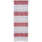 FERTIGVORHANG transparent  - Rot, KONVENTIONELL, Textil (140/245cm) - Esposa