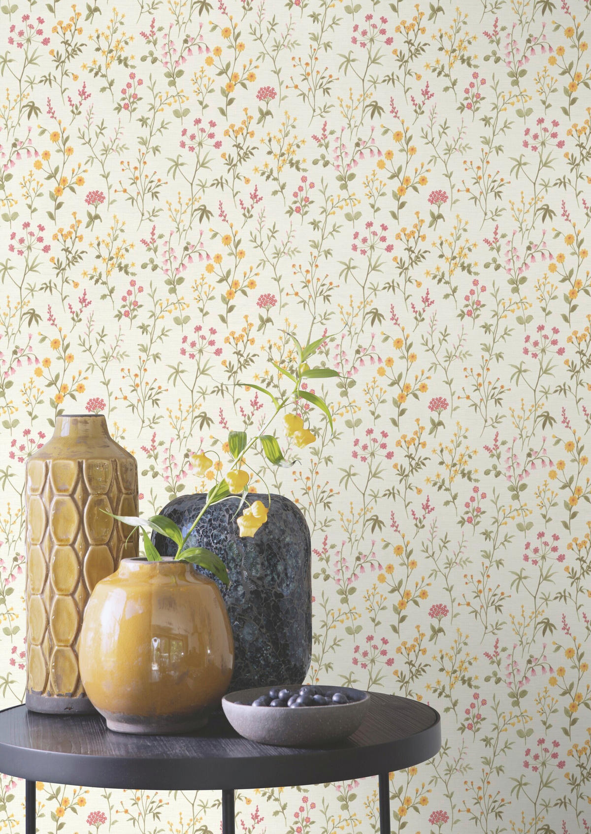 TAPETE - Weiß, ROMANTIK / LANDHAUS, Textil (600/53cm) - Tesa