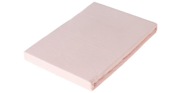 SPANNLEINTUCH 180-200/200 cm - Hellrosa, Basics, Textil (180-200/200cm) - Novel